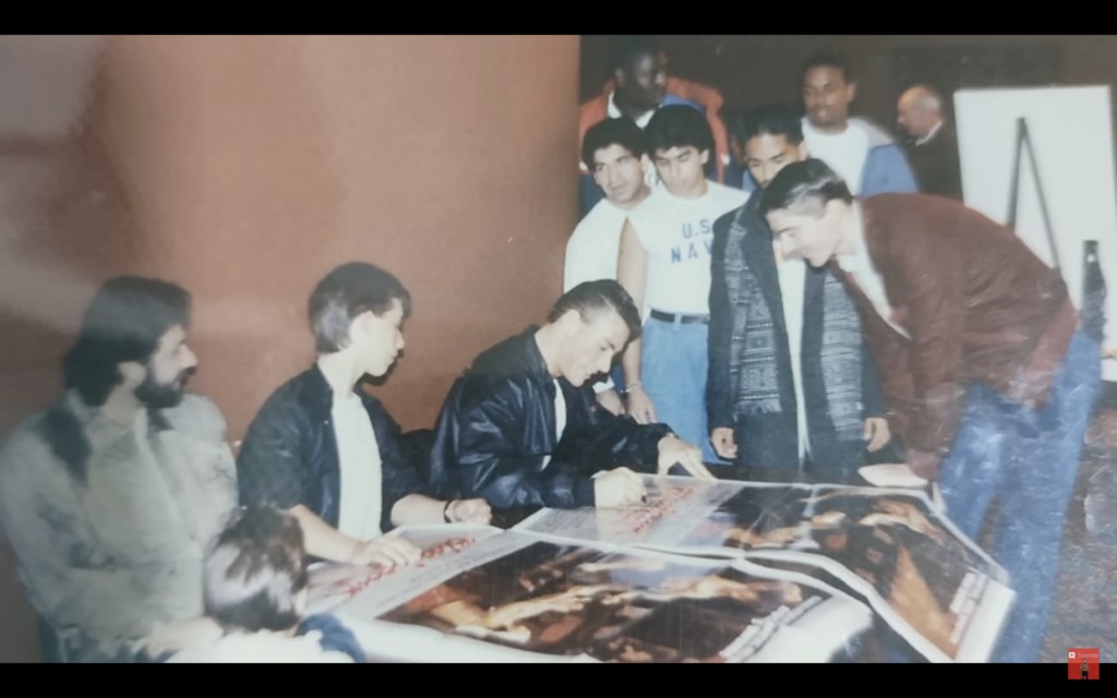 Rico with Jean-Claud & Frank Dux Del Amo Mall BLOODSPORT Opening