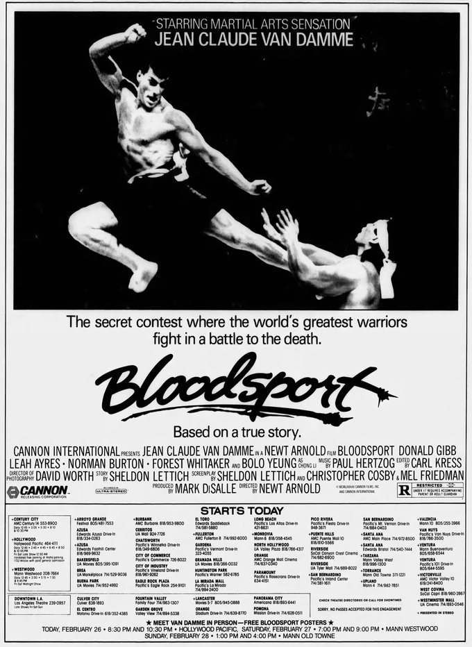 BLOODSPORT LA TIMES